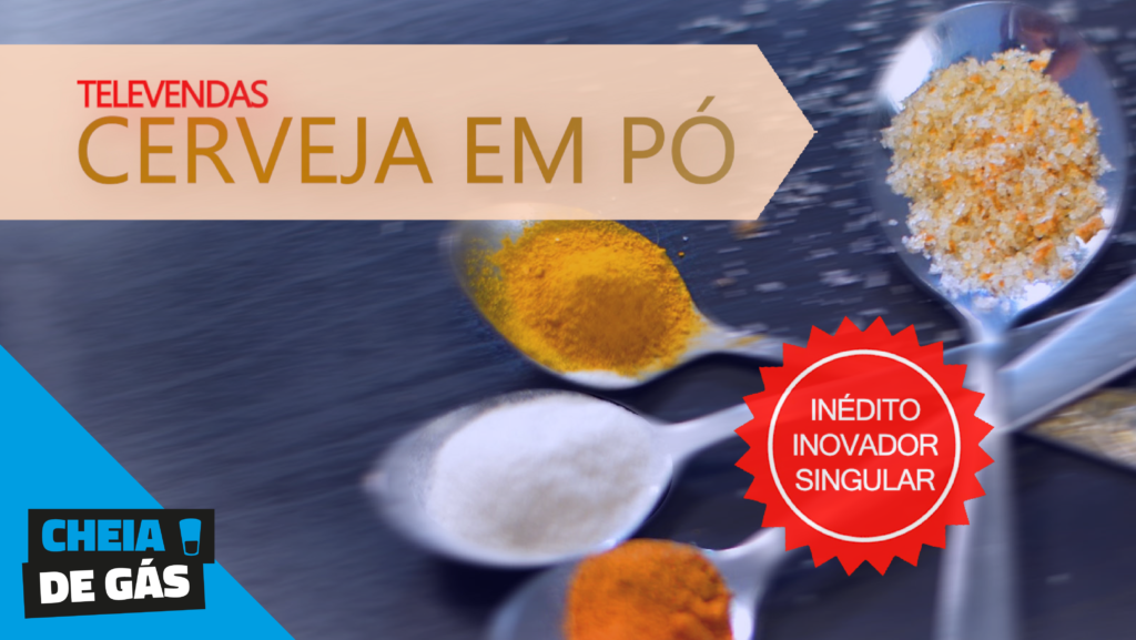 Cerveja em Pó - Cheia de gás
