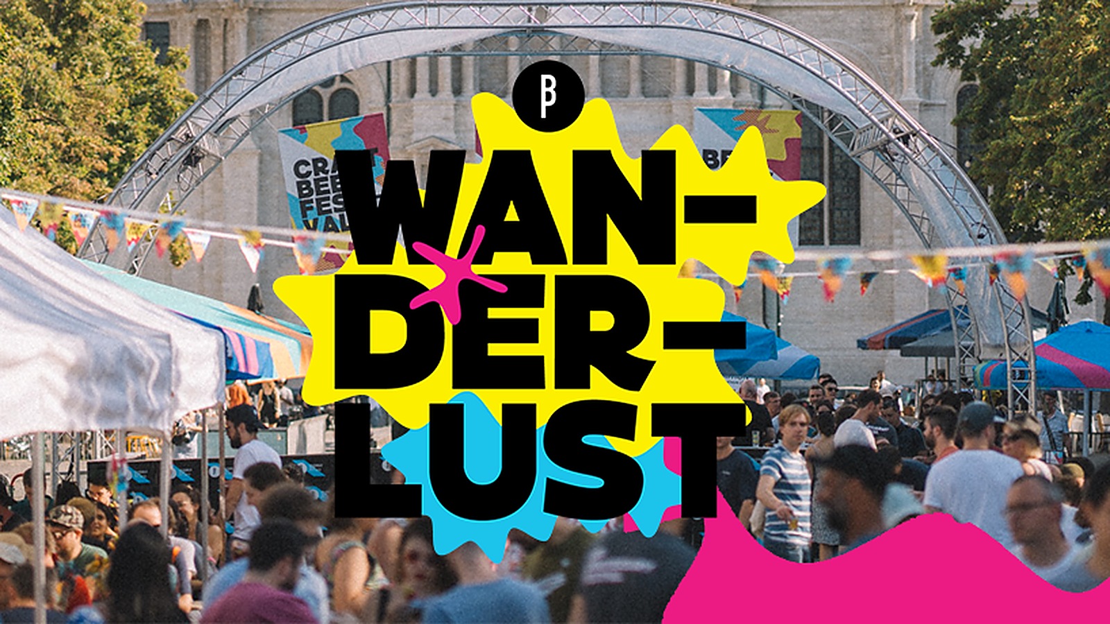 BBP Wanderlust 2026 — key visual oficial Key visual oficial do BBP Wanderlust 2026, festival de cerveja artesanal em Bruxelas