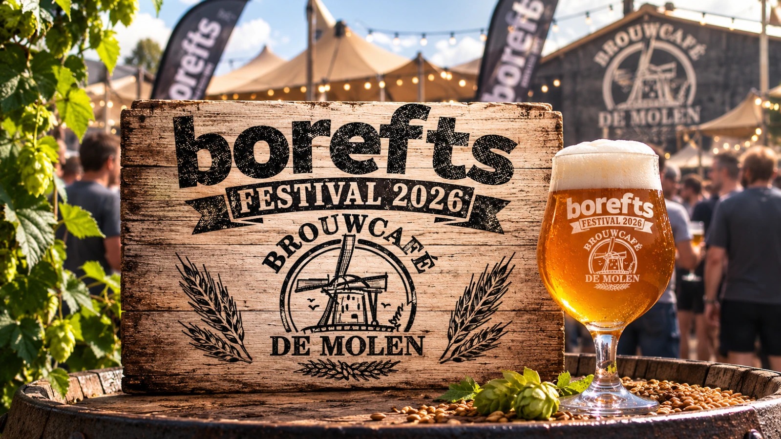 Borefts Brouwcafé Festival 2026 Imagem promocional do Borefts Brouwcafé Festival 2026, no Brouwcafé de Molen