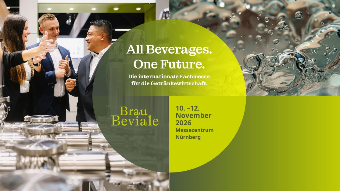 BrauBeviale 2026 — All Beverages. One Future. Cartaz oficial da BrauBeviale 2026, em Nuremberga