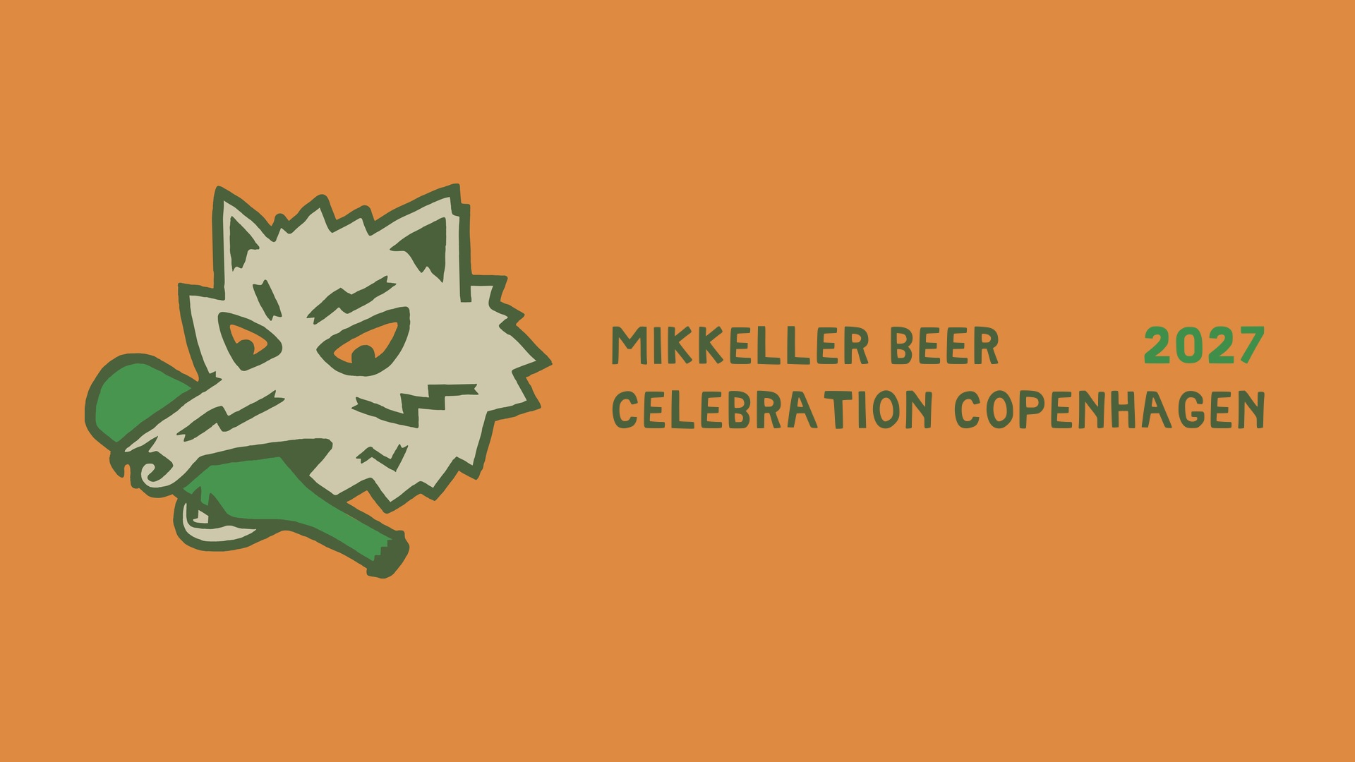Capa do Mikkeller Beer Celebration Copenhagen 2027, com a mascote lobo